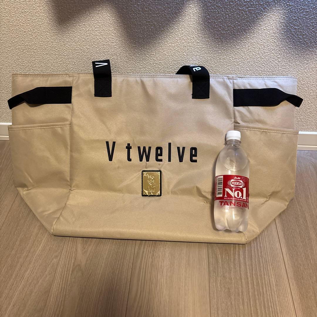V12 ベージュ ボストンバッグ