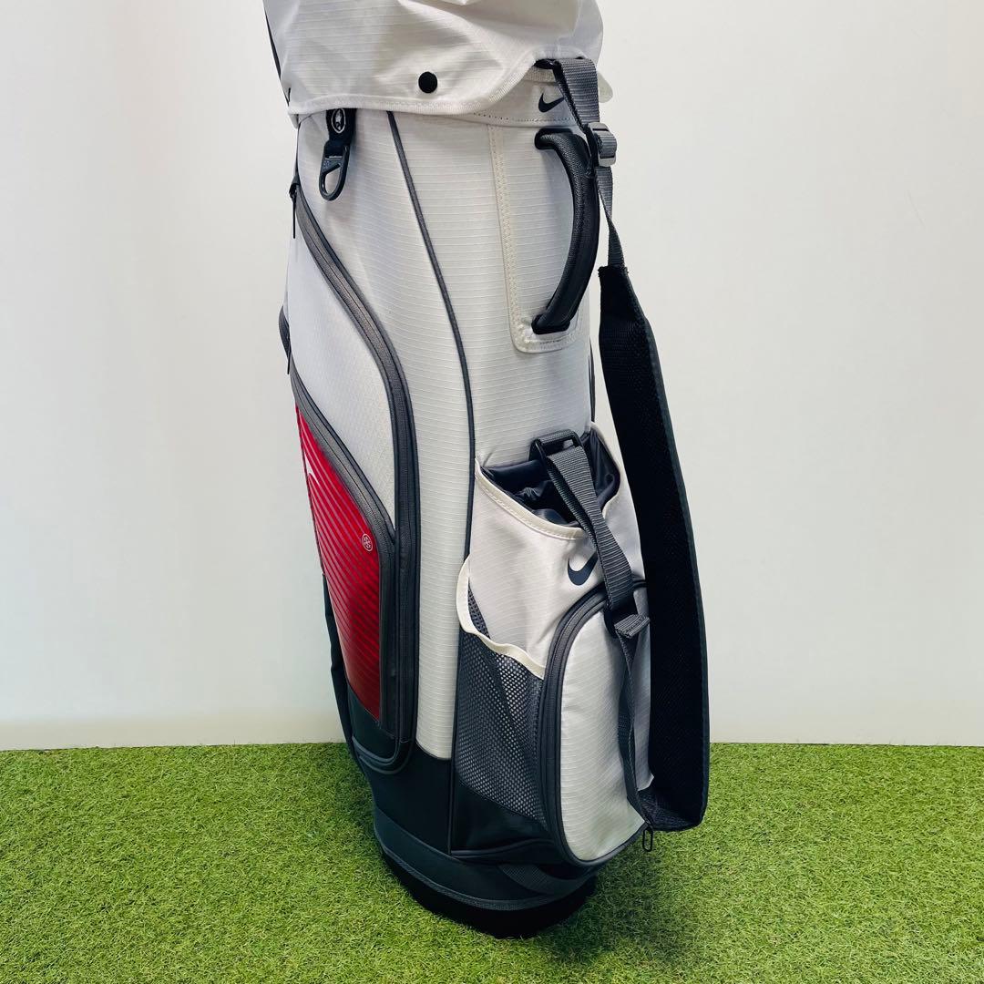 Nike キャディバッグ ホワイト/レッド/グレー ゴルフ