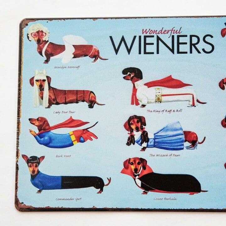 デザイン看板 A4】ダックスフント 犬c★ポスター絵かわいい雑貨ダックスフンド