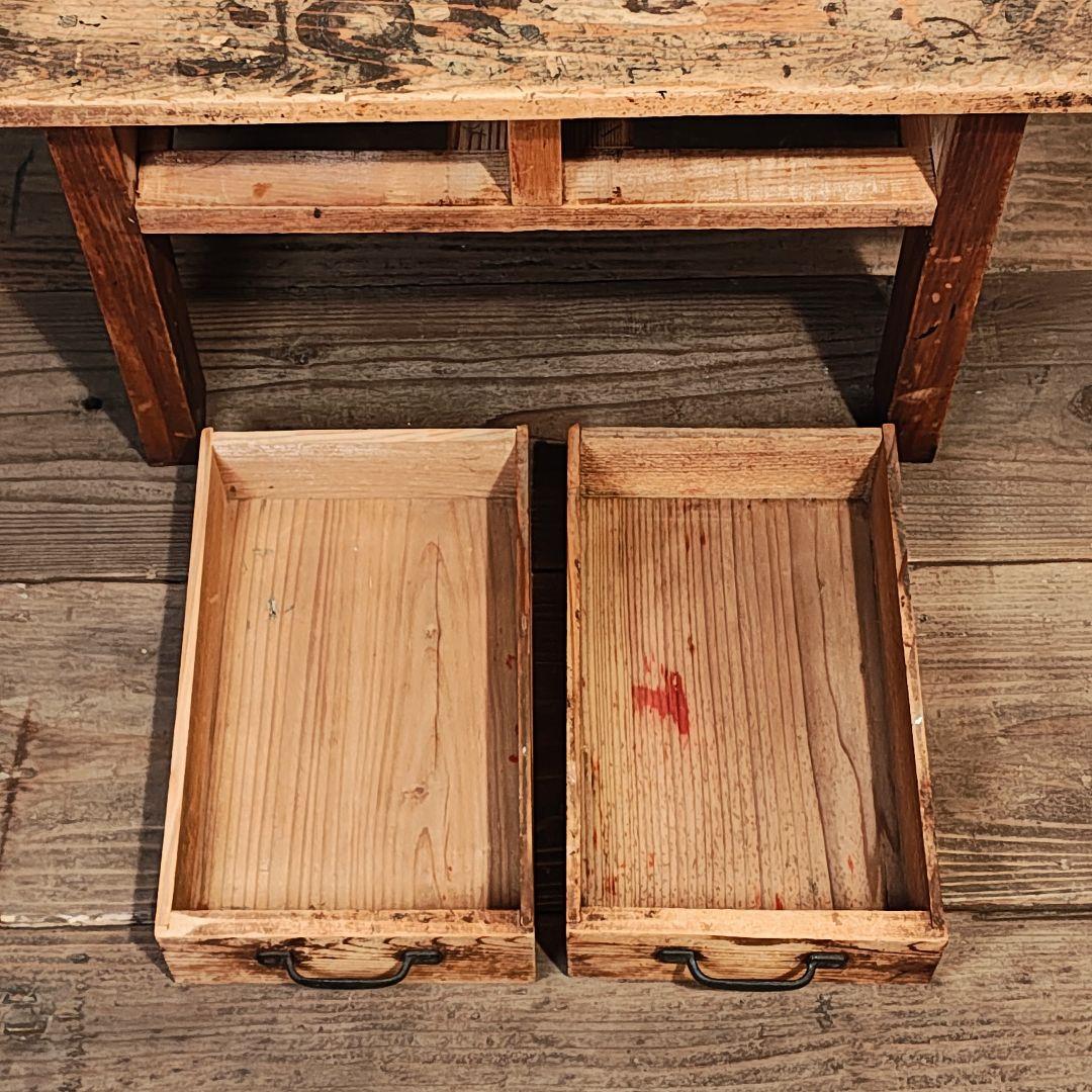 文机　小引き出し　座卓　昭和レトロ　古家具