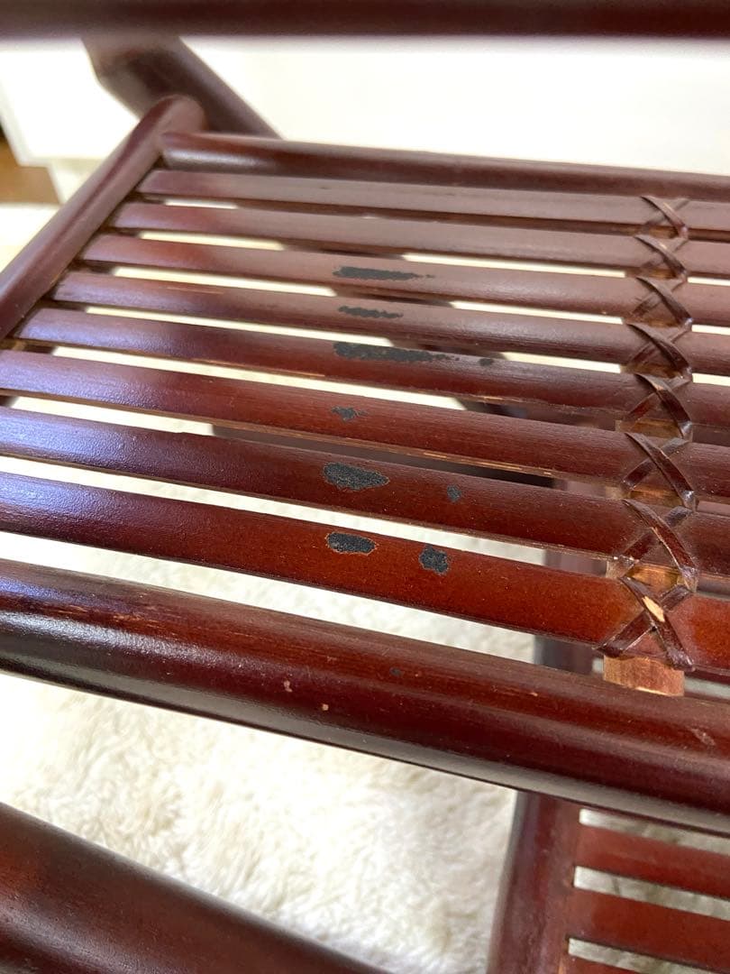 八角型飾り棚　茶器棚　珍品収納　コレクション棚　竹工芸　茶道具　アンティーク