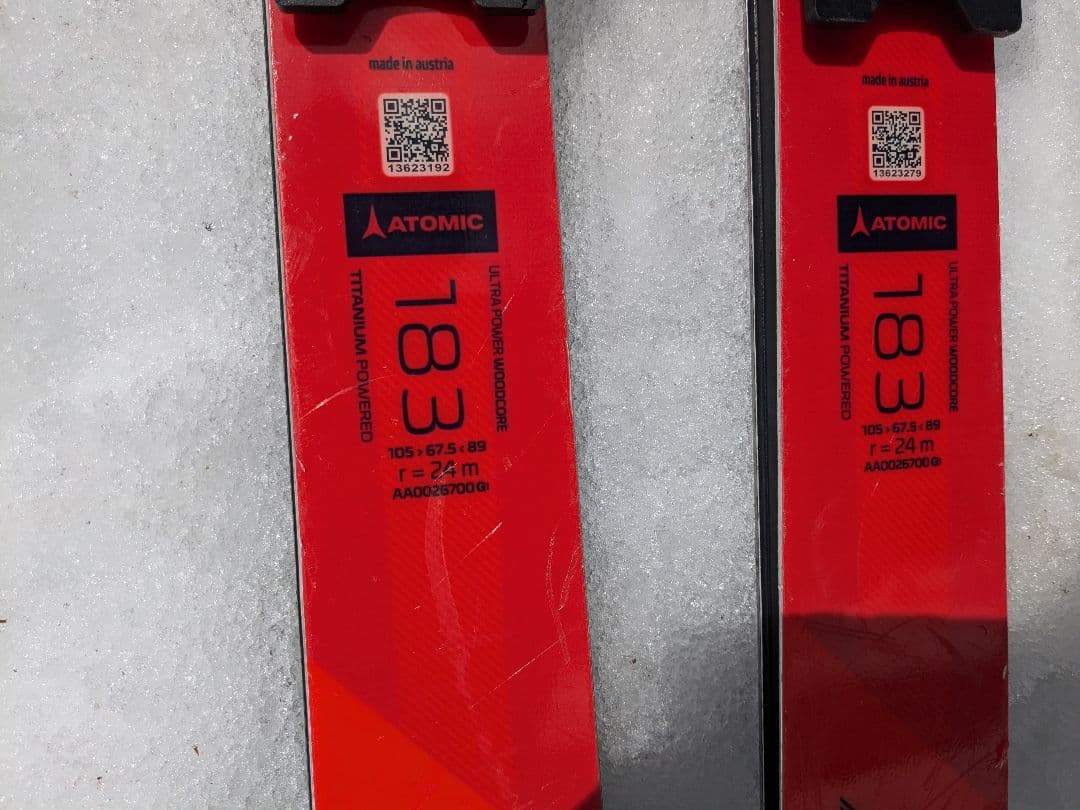 アトミック レッドスター G9 RS スキー 183cm