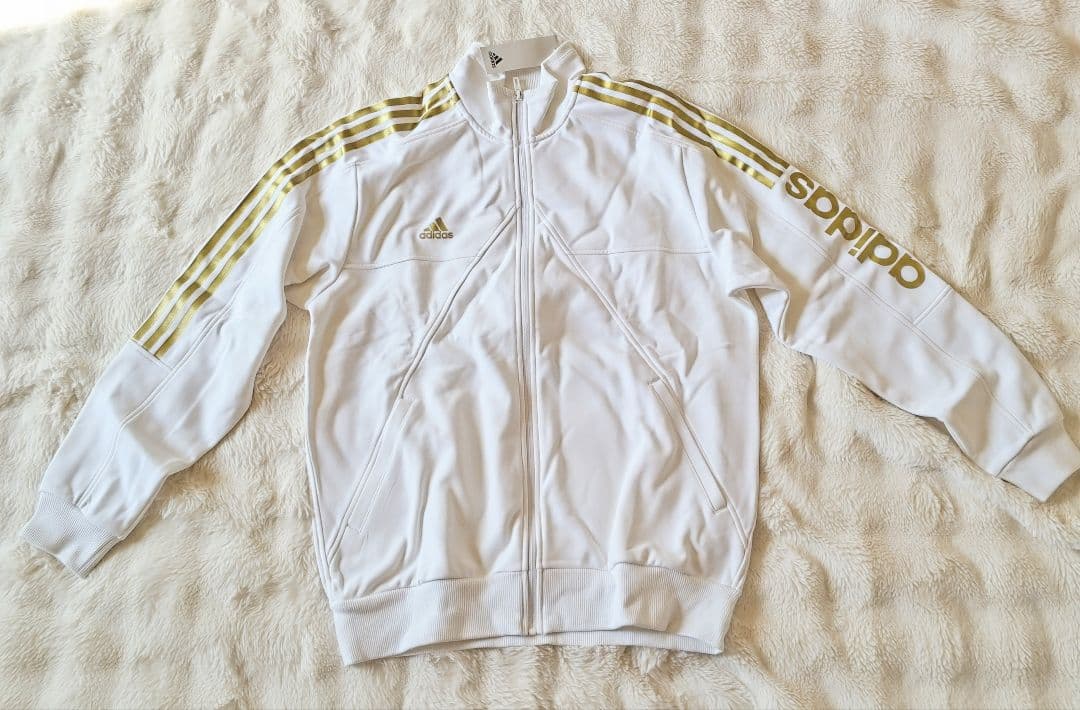 adidas アディダス ジャージ 上手 ズボン ジャケット 上下セット 白