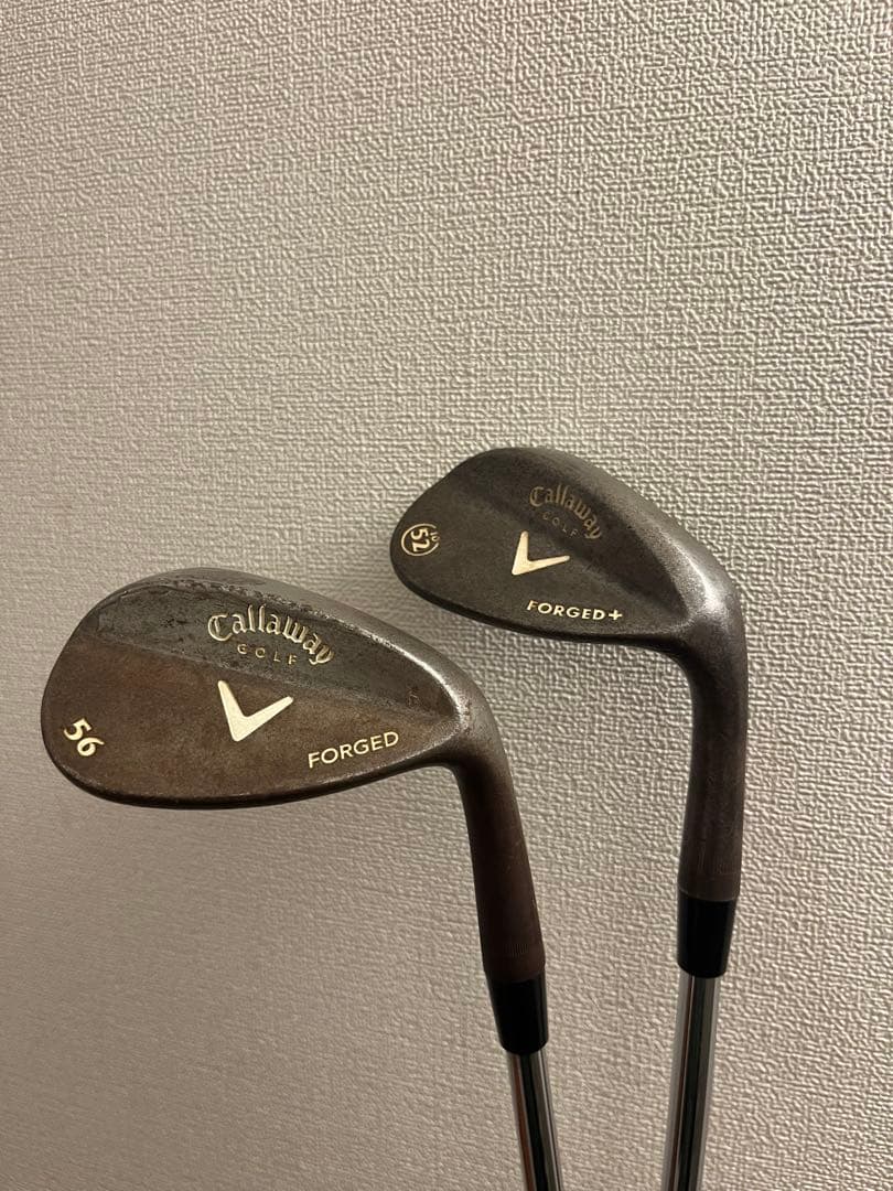ノーメッキウェッジ２本　Callaway 52度 56度 MODUS3 105S