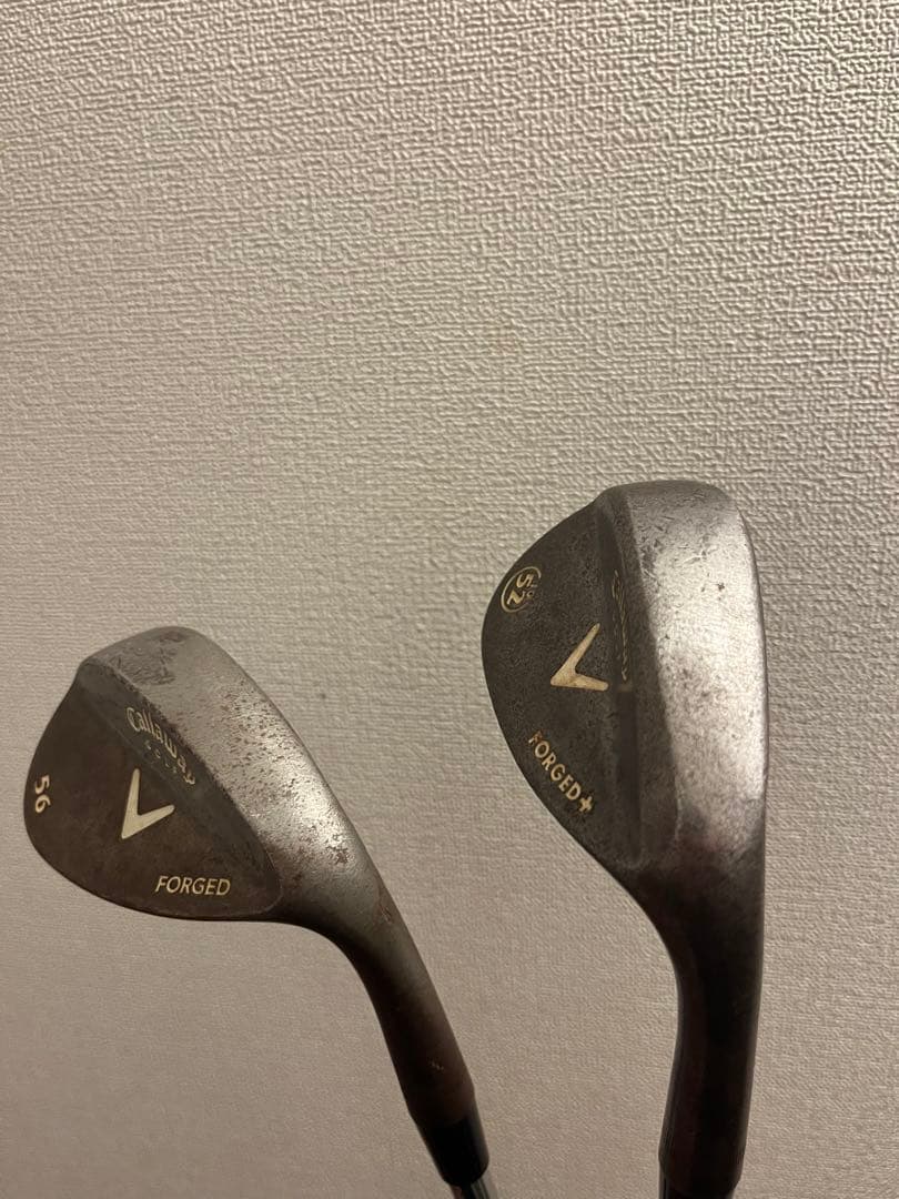 ノーメッキウェッジ２本　Callaway 52度 56度 MODUS3 105S