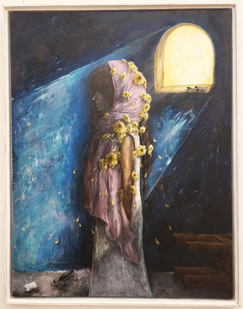 戦場に在る静寂の時 / モダン画 145×112㎝ キャンバス F80 原画限り