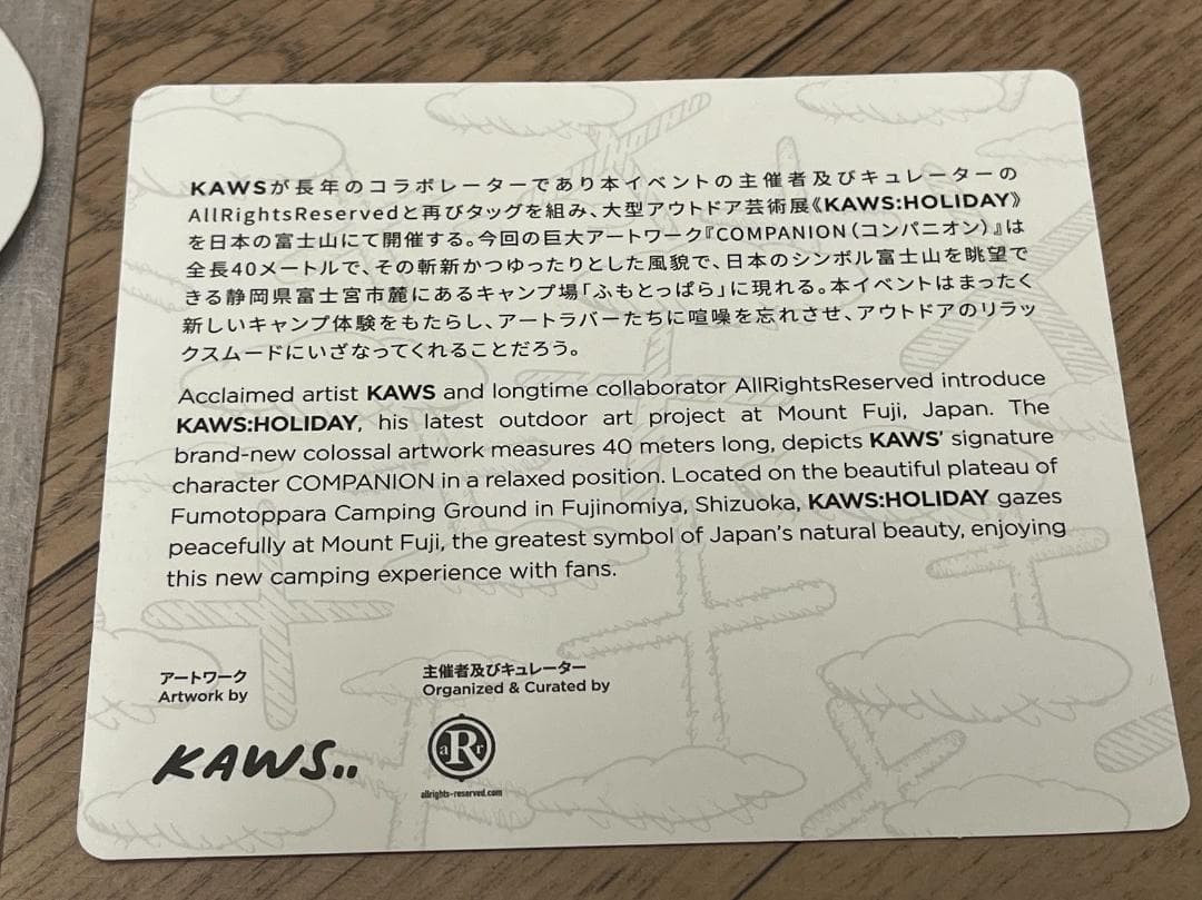 KAWS カウズ HOLIDAY JAPAN FUJI 富士山 グレー 箱入り