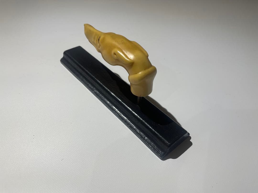 イギリス　アンティーク　ステッキ　柄の部分　犬　ドッグ　ハンドル　持ち手