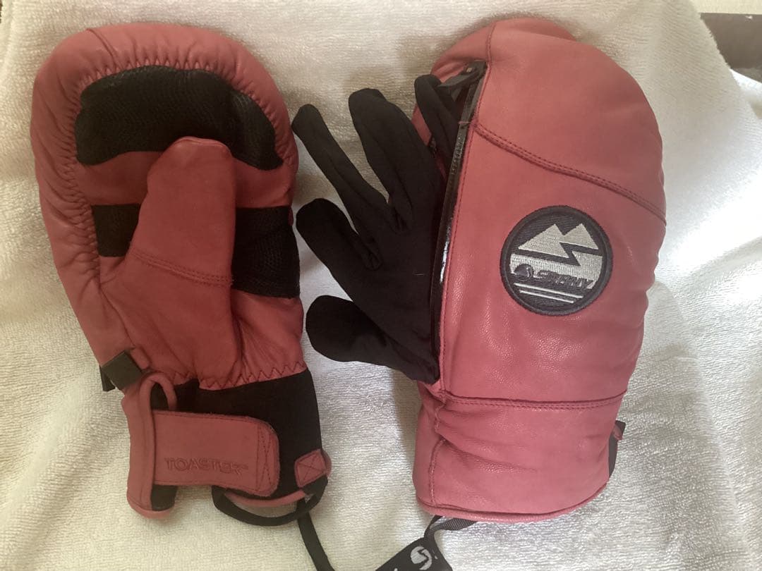 SWANY BOCCO Lサイズ　ピンク レザー ミトン