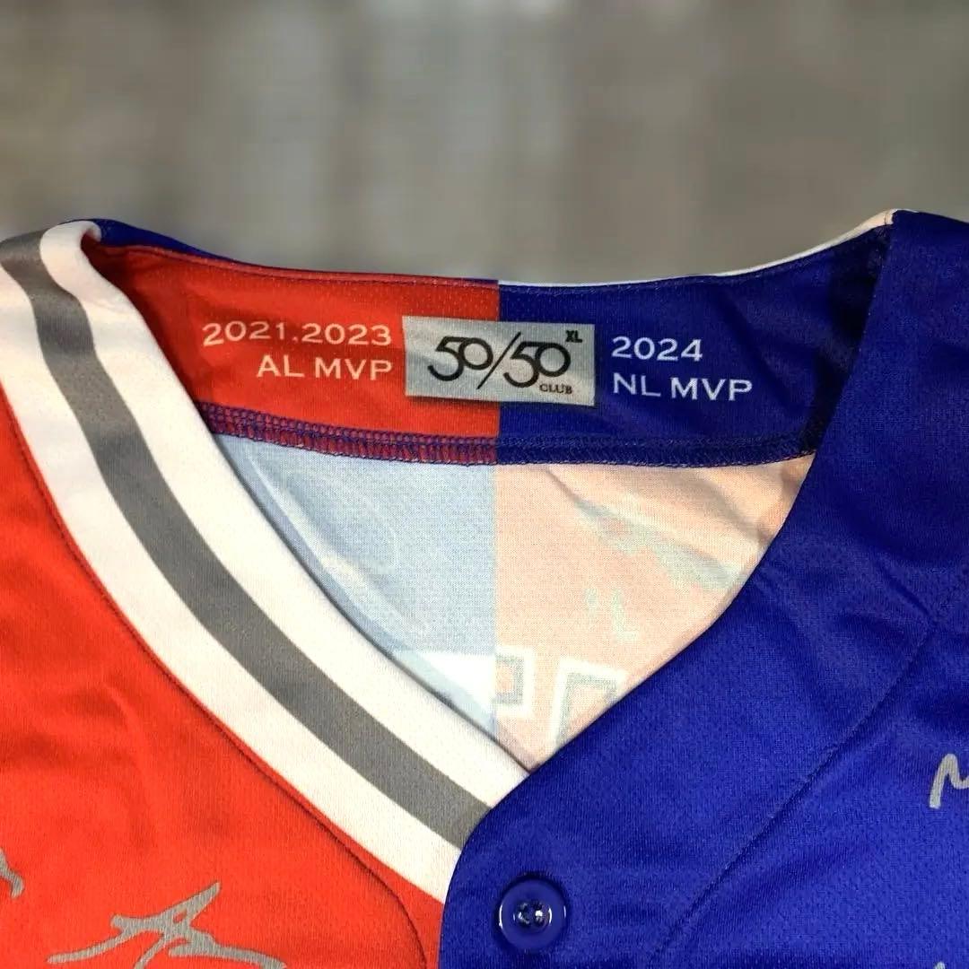 大谷翔平　2024　フルメンバーサイン ミックスユニフォーム　エンジャース