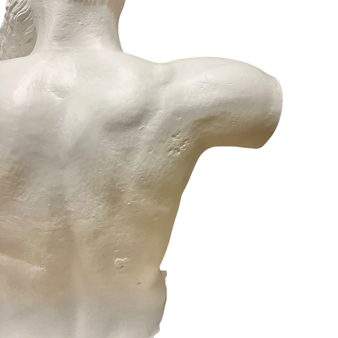 【希少】ポセイドン 石膏像 石像 胸像 デッサン 特大 彫刻 置物 オブジェ