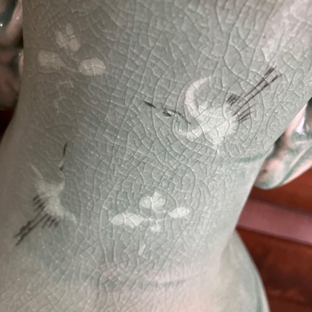 R★翠堂　高麗青資　花瓶　高さ30センチ