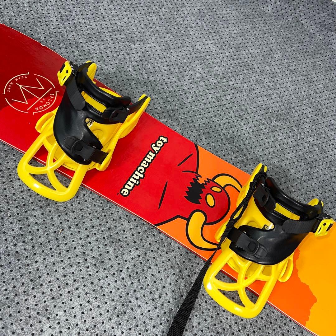 5回使用 キッズスノーボード SALOMON 90cm×バイン×ベルクロブーツ