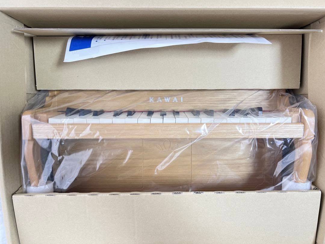 美品★KAWAI☆アップライト ミニピアノ ナチュラル おもちゃピアノ