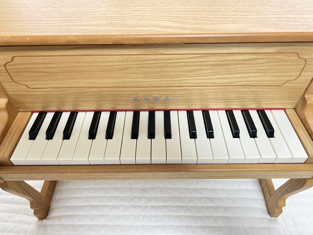 美品★KAWAI☆アップライト ミニピアノ ナチュラル おもちゃピアノ