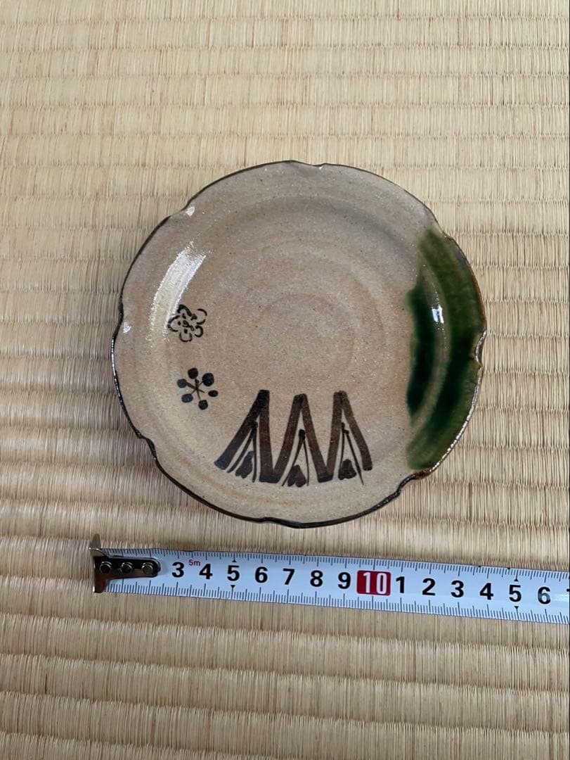 陶製皿　茶杓　茶筅皿