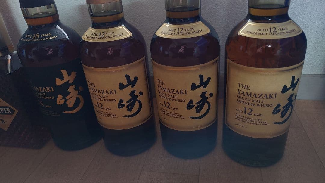 未開栓：山崎18年・12年・IWハーパー12年・REVOLUCION計6本セット