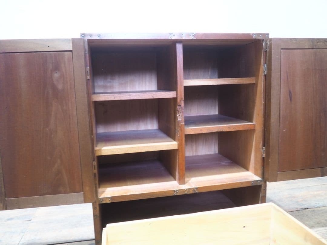 1209 アンティーク　収納棚　飾り棚　箪笥　引き出し　ケース　レトロ　骨董