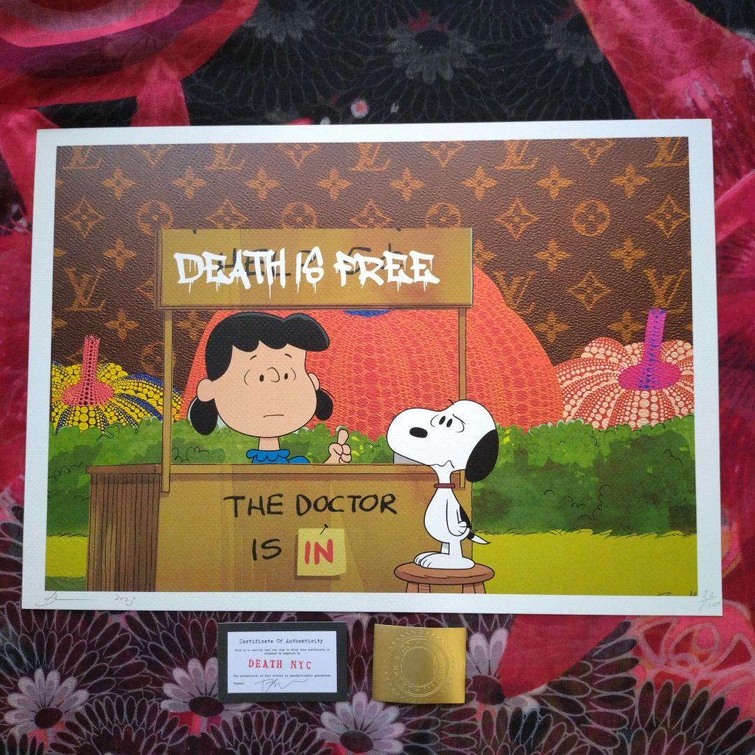 death nyc 世界限定100枚 草間彌生　スヌーピー　ピーナッツ