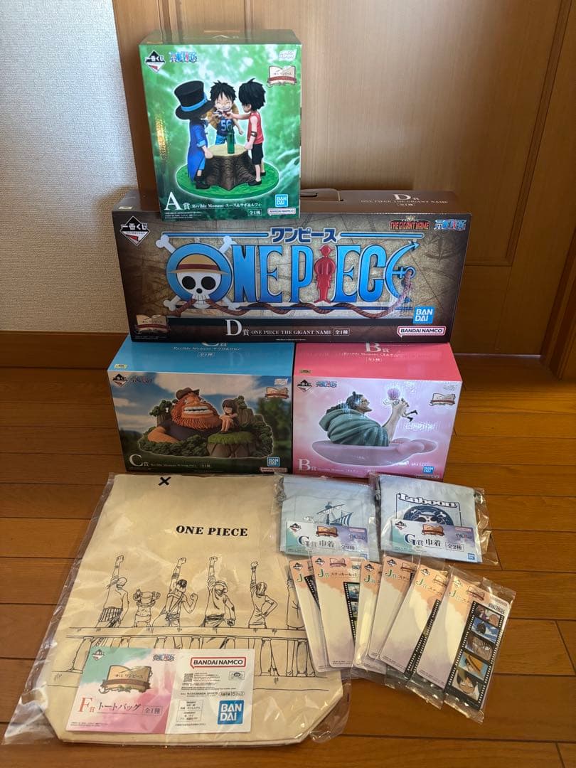 ワンピース　一番くじ　ドラマティックメモリーズ　 A B C D F GＪ賞