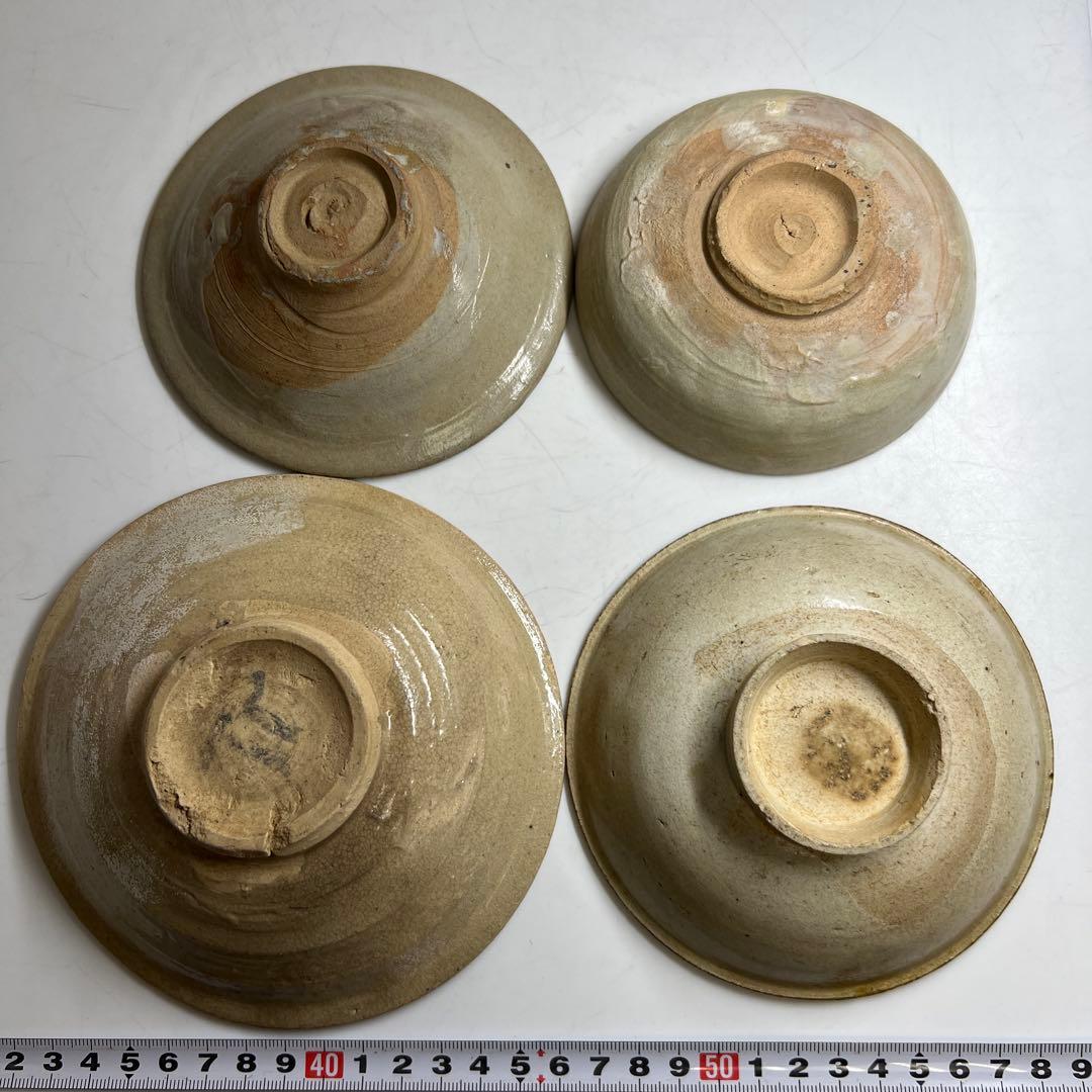 李朝・高麗青磁　16~18世紀　鉢色々10点　東Y7-1226☆2Fトヒサ