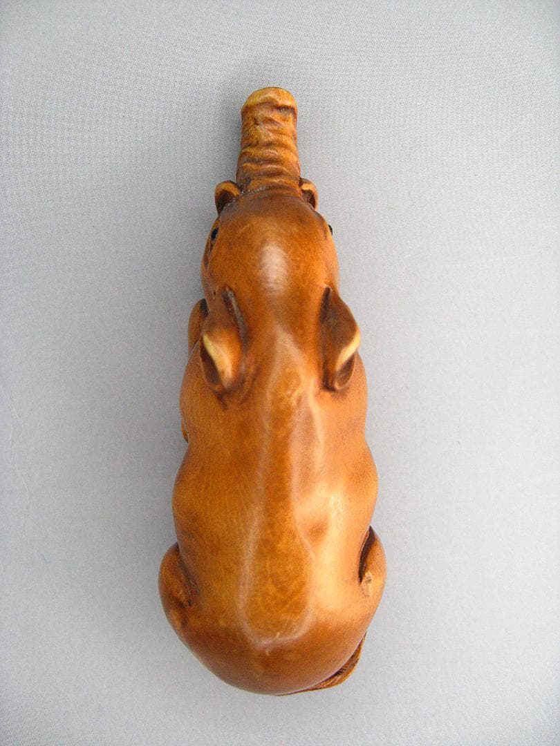 #帝室技芸員 #石川光明 #猪 #根付 #いのしし #イノシシ #木彫 #レトロ