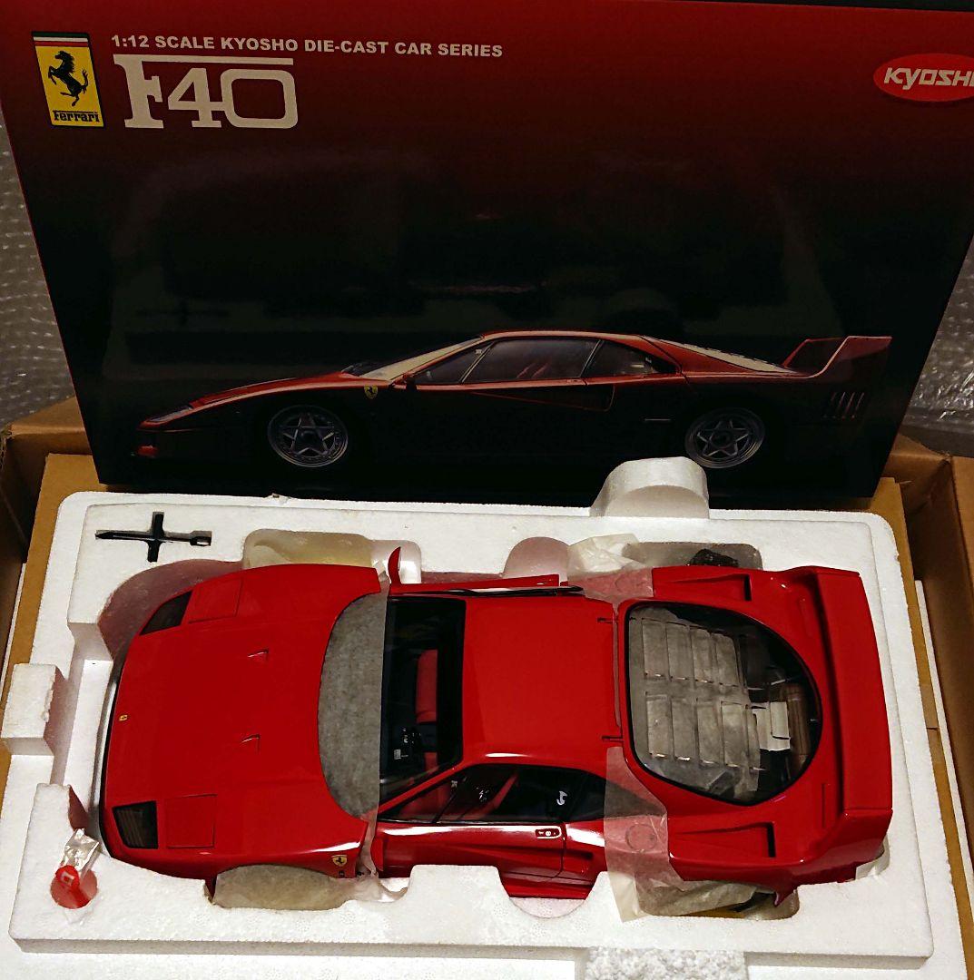 Kyosho 1/12 Ferrari F40 展示未使用品＋専用ロゴケース