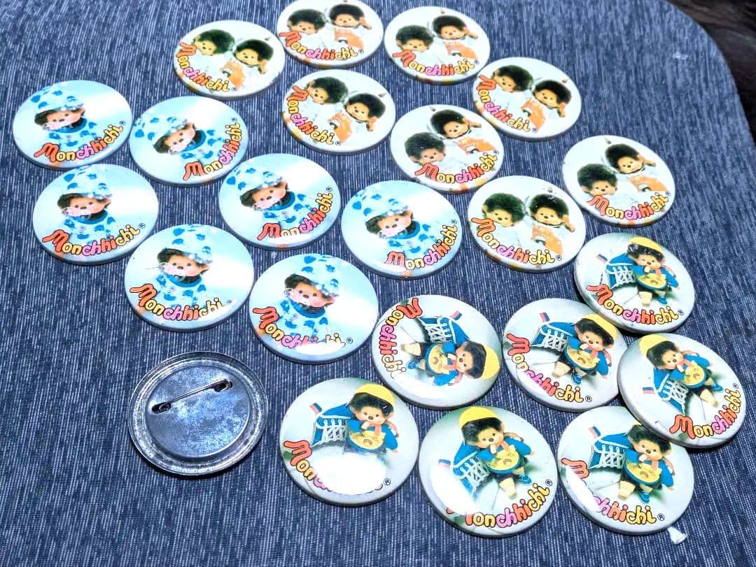 モンチッチ CANバッジ もんちっち Monchhichi SEKIGUCHI