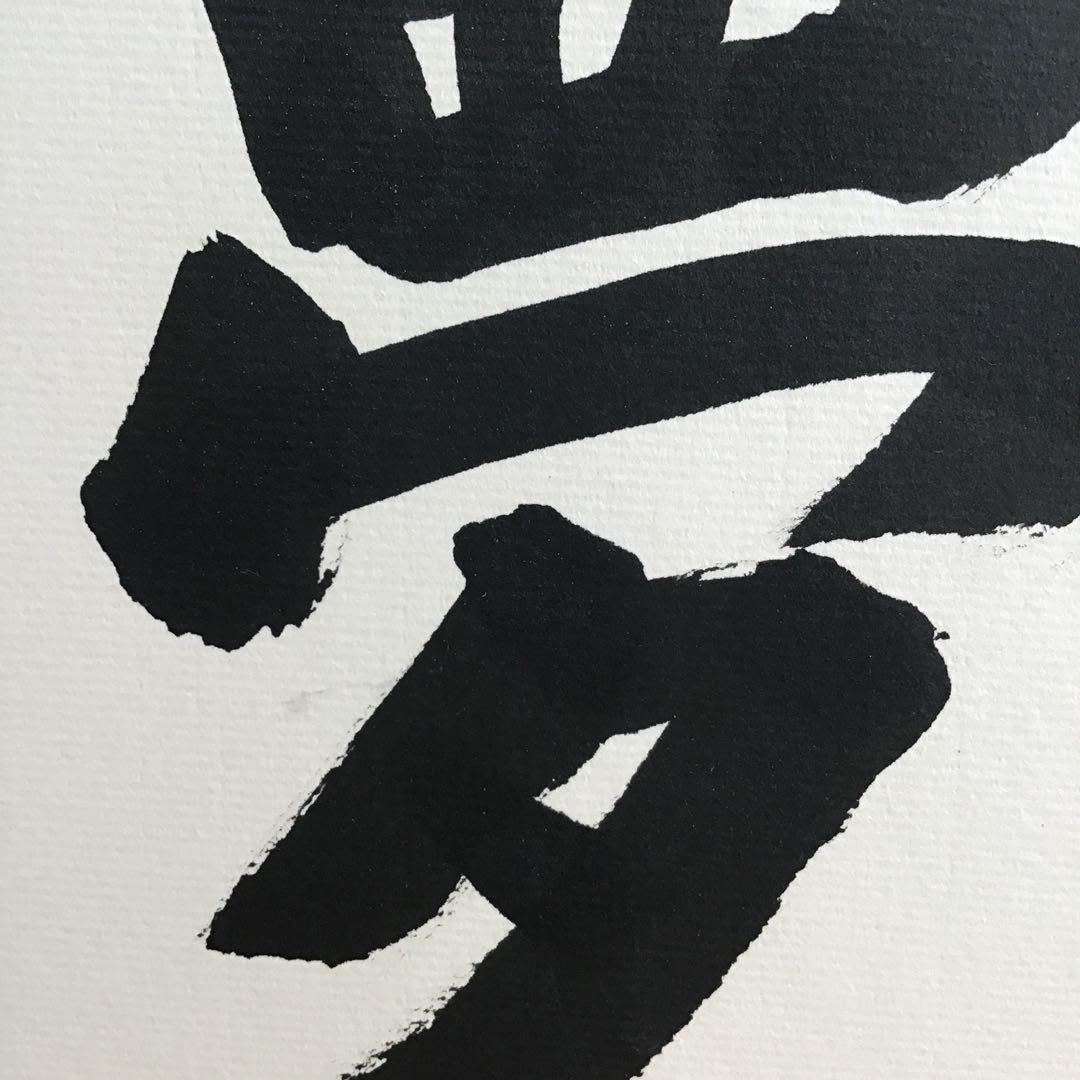 色紙　大相撲立行司　第三十一代木村庄之助　「夢」　配送用袋　S1011SS