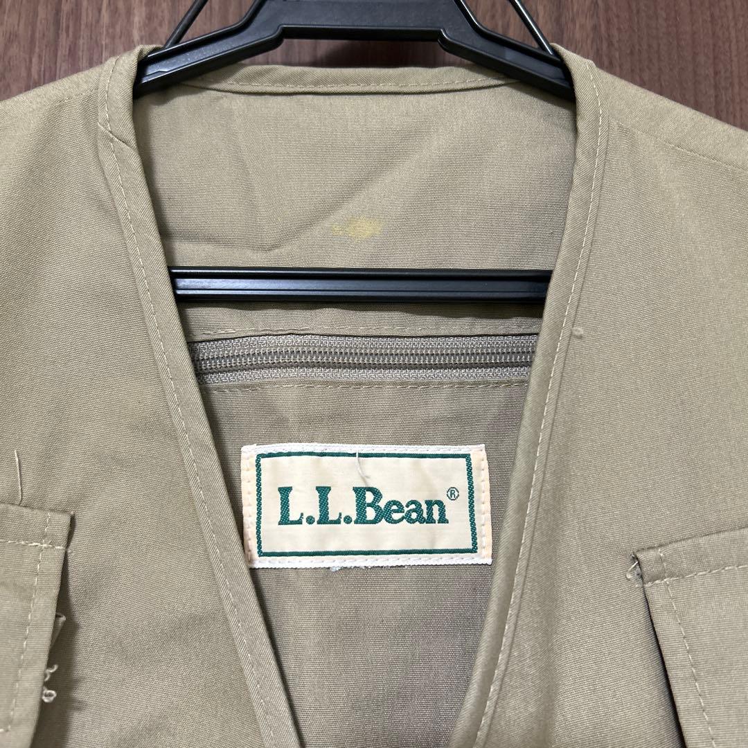 【ヴィンテージ】80s L.L.Bean ベージュ フィッシングドアベスト　古着