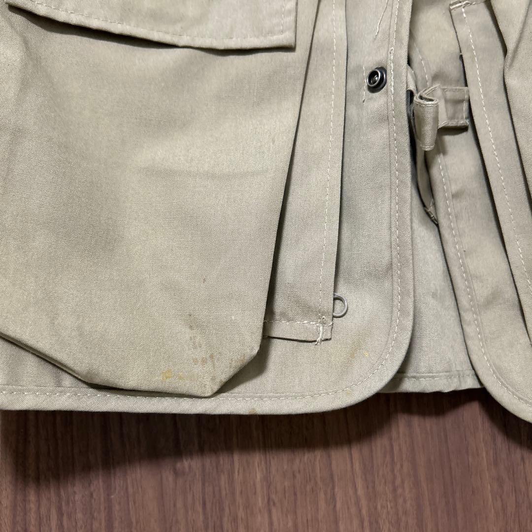【ヴィンテージ】80s L.L.Bean ベージュ フィッシングドアベスト　古着