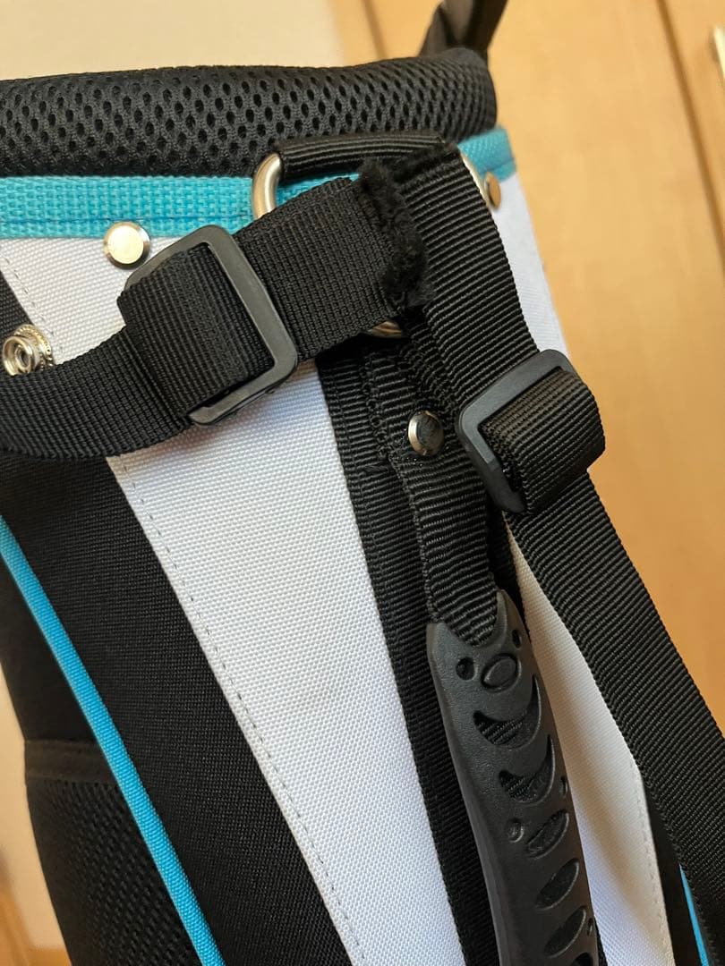 【ほぼ未使用】TYGJ golf キャディバッグ スタンド型 ブラック/ブルー