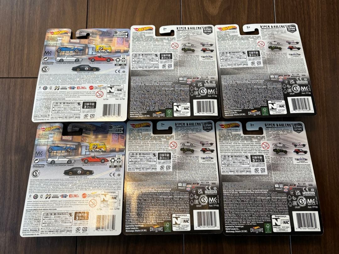 hotwheels サニトラ スカイライン 6台セット