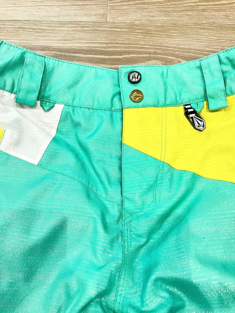 【VOLCOM】スノーボードパンツ M〈ウエスト調節可〉レディース