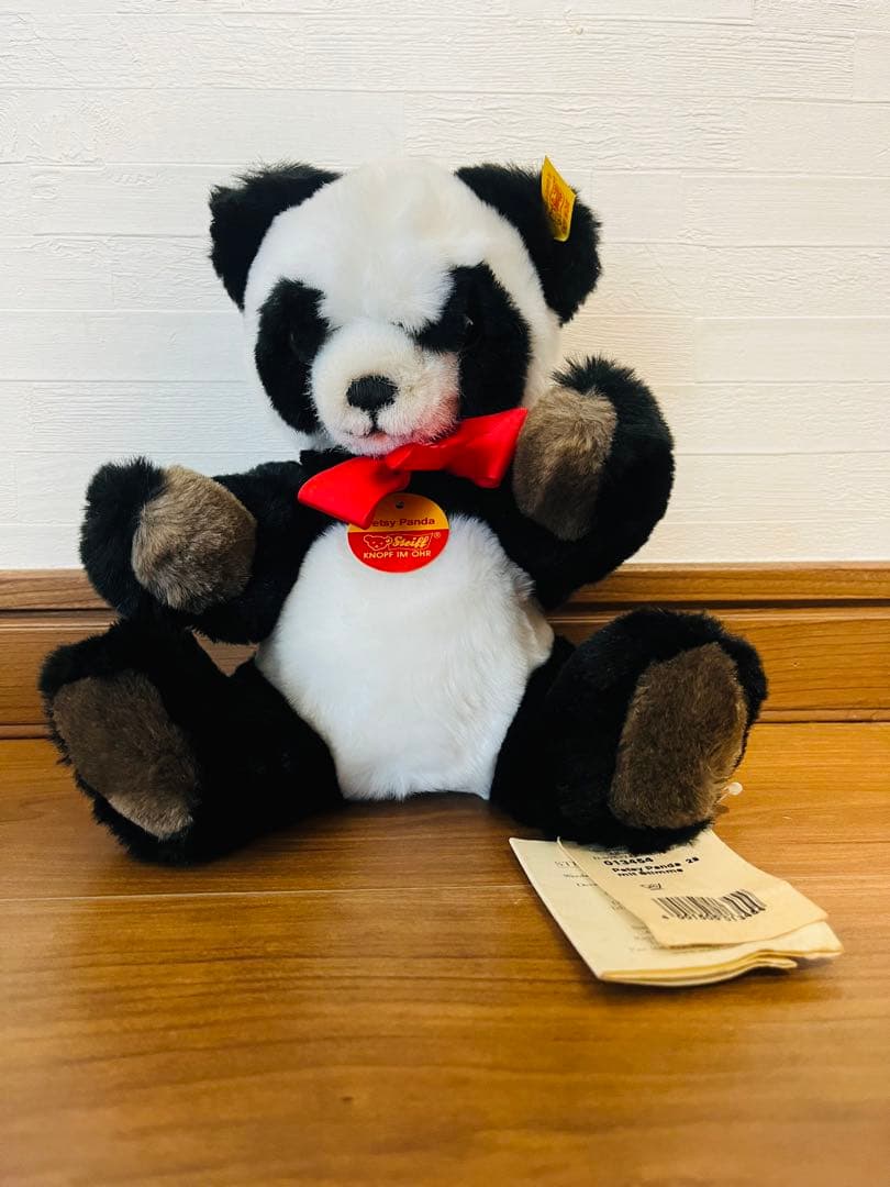 【極美品/鳴き声◎】シュタイフ ペッツィ パンダ 28cm 013454