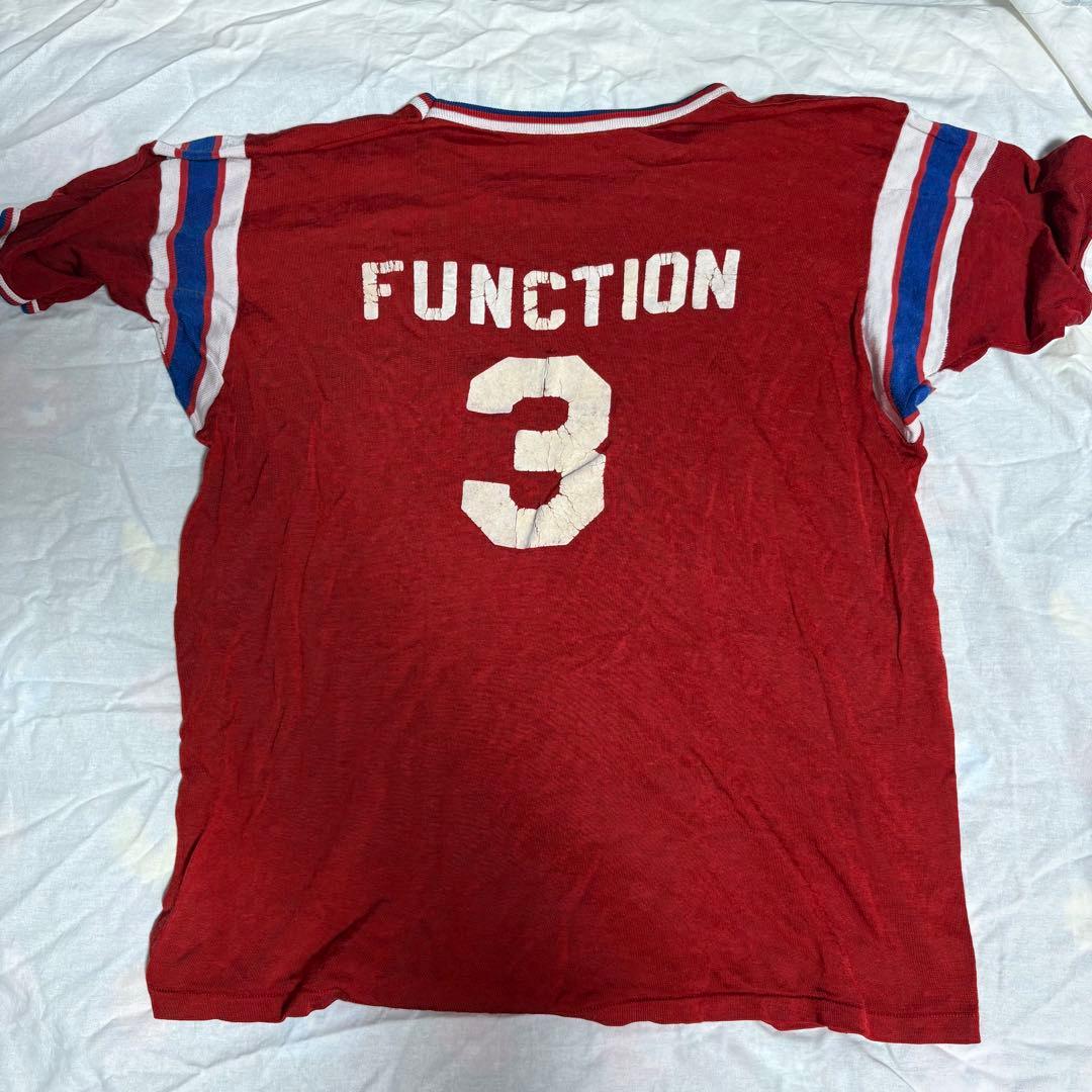 60s ビンテージ　レーヨン　フットボールTシャツ　両面プリント　USA