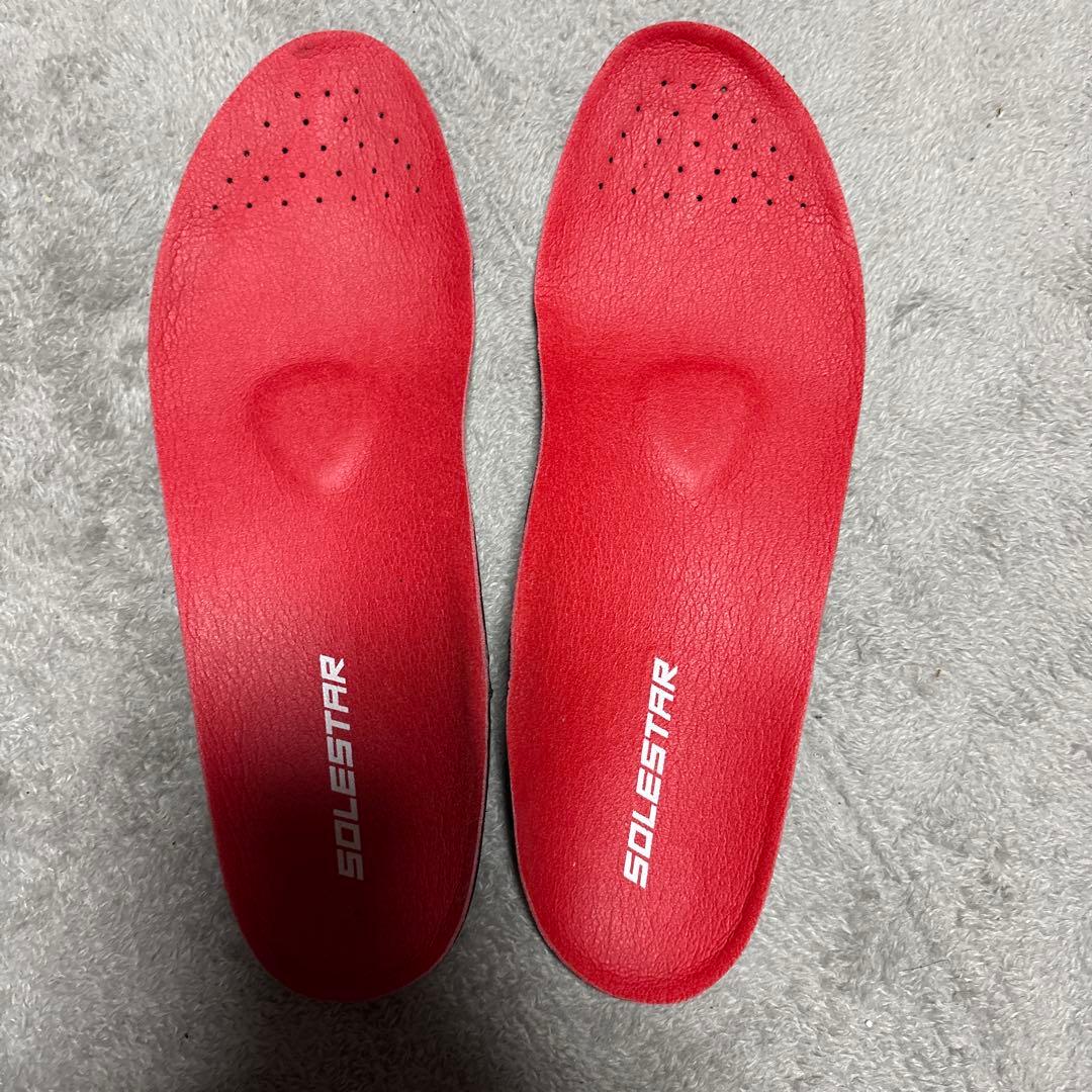 SOLESATR 自転車用インソール レッド24.5㎝