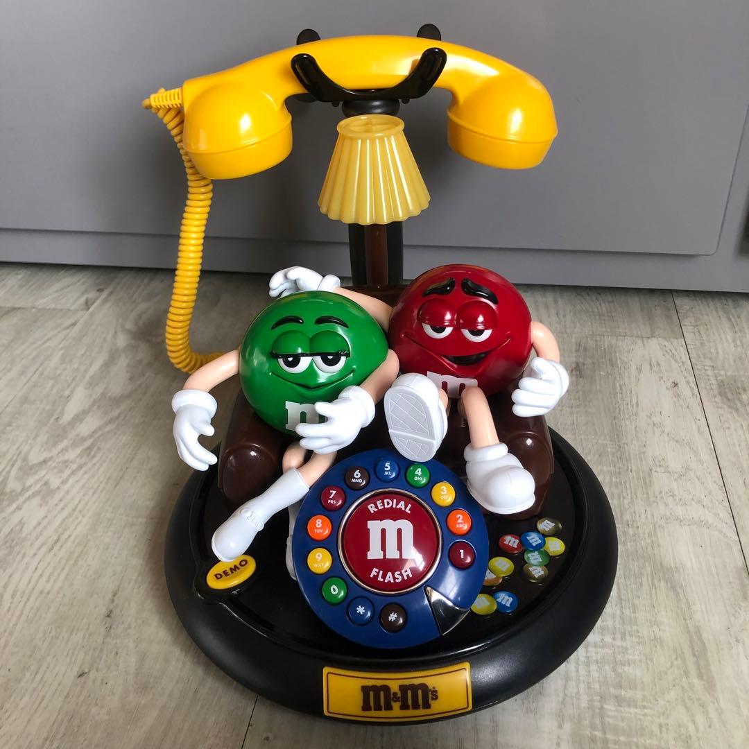 新品箱付きデッドストックアメリカUSA限定ビンテージM&Msフィギュア電話機