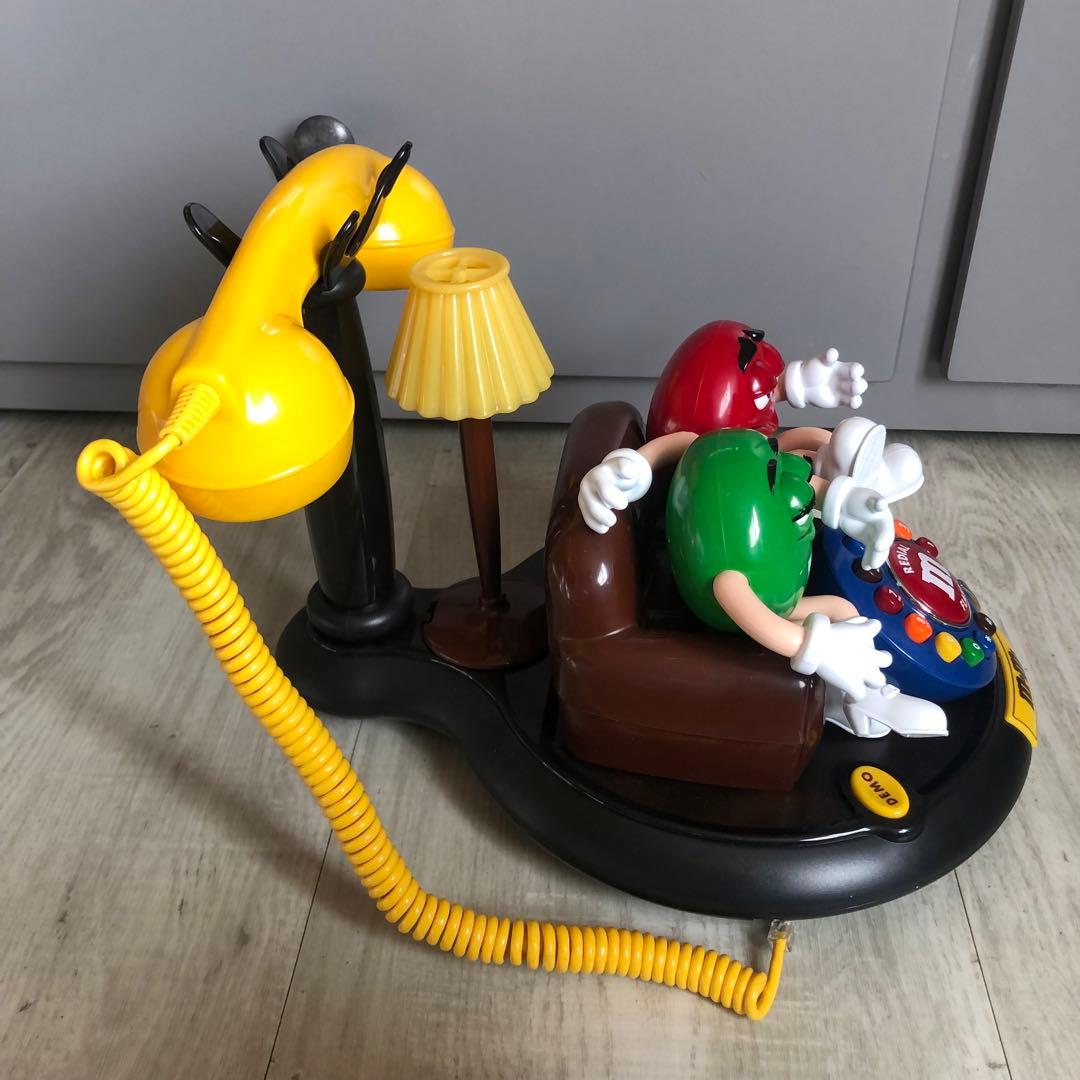 新品箱付きデッドストックアメリカUSA限定ビンテージM&Msフィギュア電話機