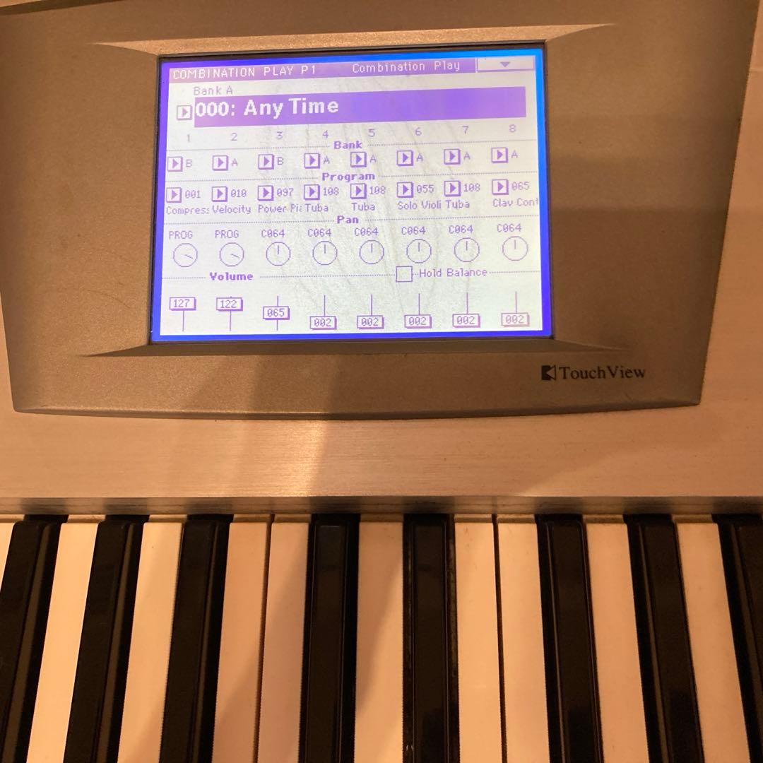 【ジャンク品】KORG TRINITY PLUS スタンド付シンセサイザー