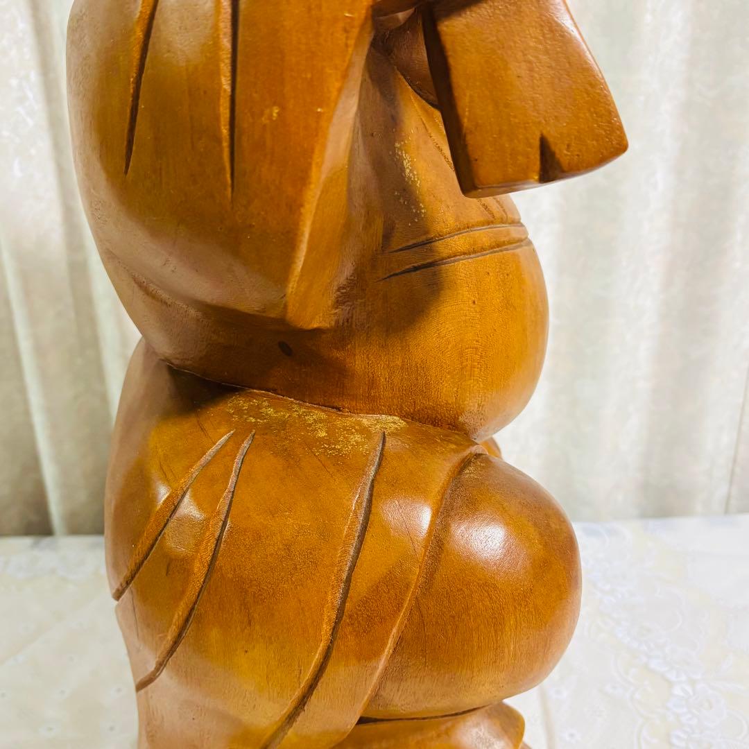 特大⭐️大黒天 木彫り像 七福神 木彫刻 縁起物 商売繁盛 古美術 骨董品 招福
