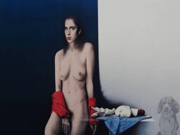 三尾公三、【休息の女】、希少な画集より、状態良好、新品高級額装付