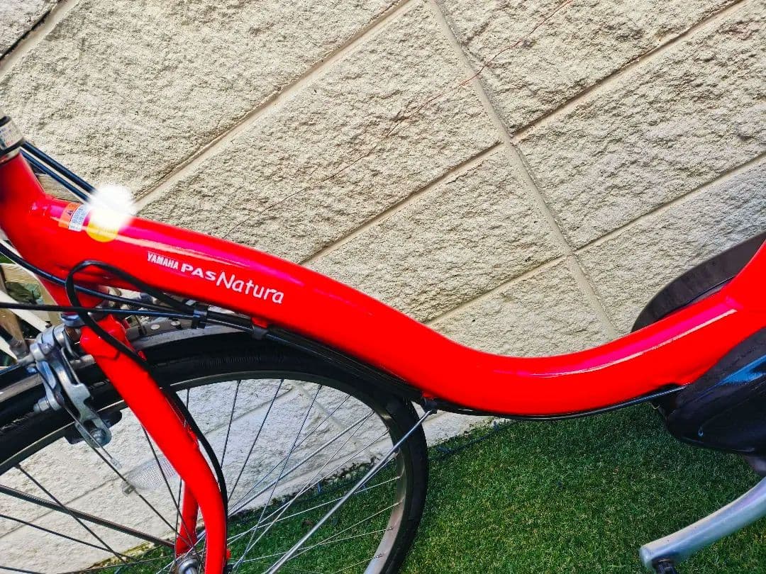 YAMAHAヤマハ電動アシスト自転車26インチ レッド
