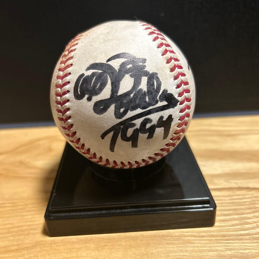 つば九郎&ドアラ 直筆サインボール 実試合球ケース付き レア物