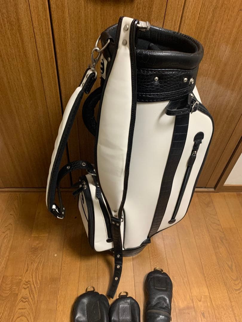 い*ん様 ▲限定10本▲ 革　クロコダイル型押　ホワイト/ブラック　カッコいい