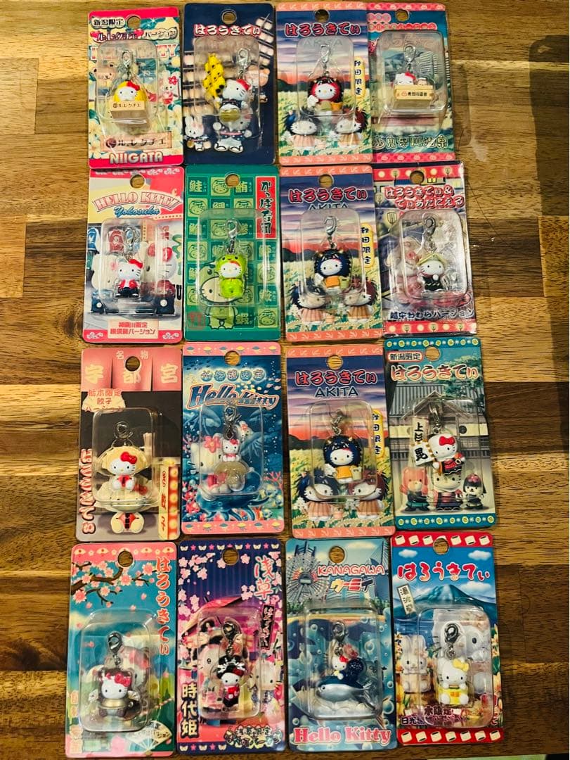 【新品・48個・まとめ】ご当地限定 ハローキティ ファスナーマスコット セット