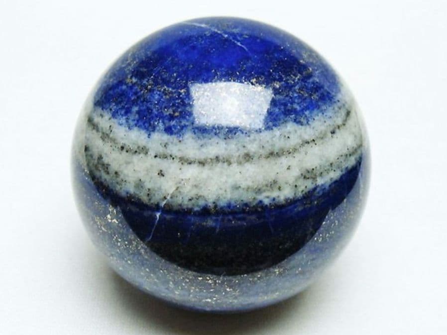 【最終割引特価】☆高級☆ラピスラズリ　丸玉　スフィア（木製台座付き）天然石