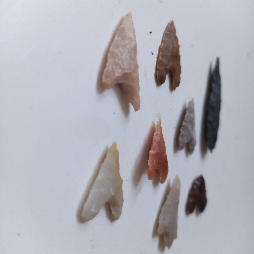 メノウ石鏃　カルセドニー　石器 模写