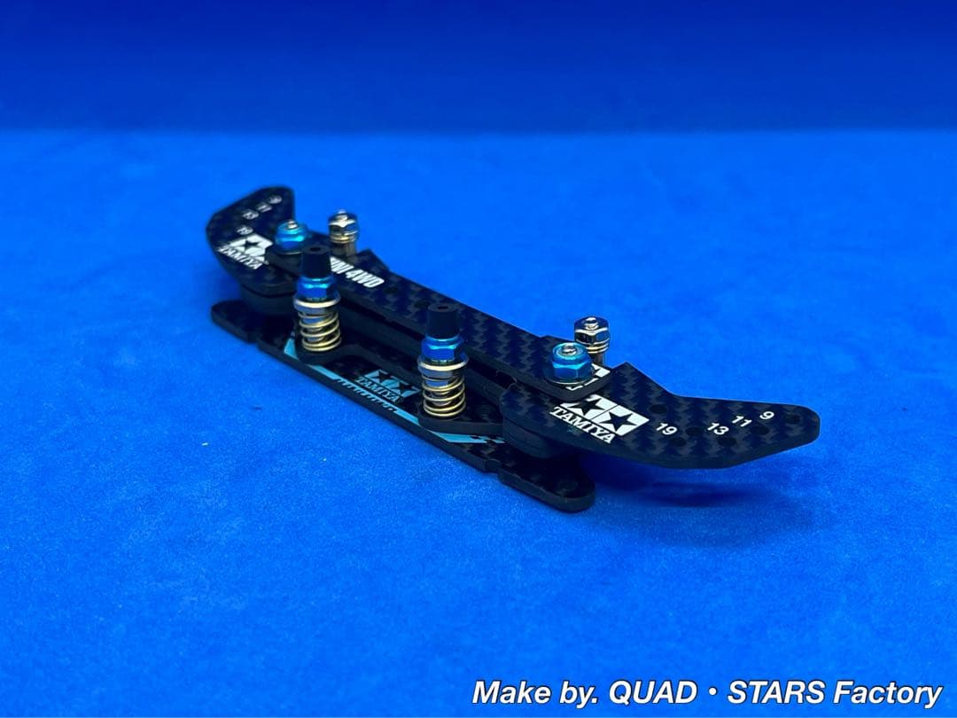 【ミニ四駆・MS用】2軸ATピボットバンパー　J-CUP2021／カーボン