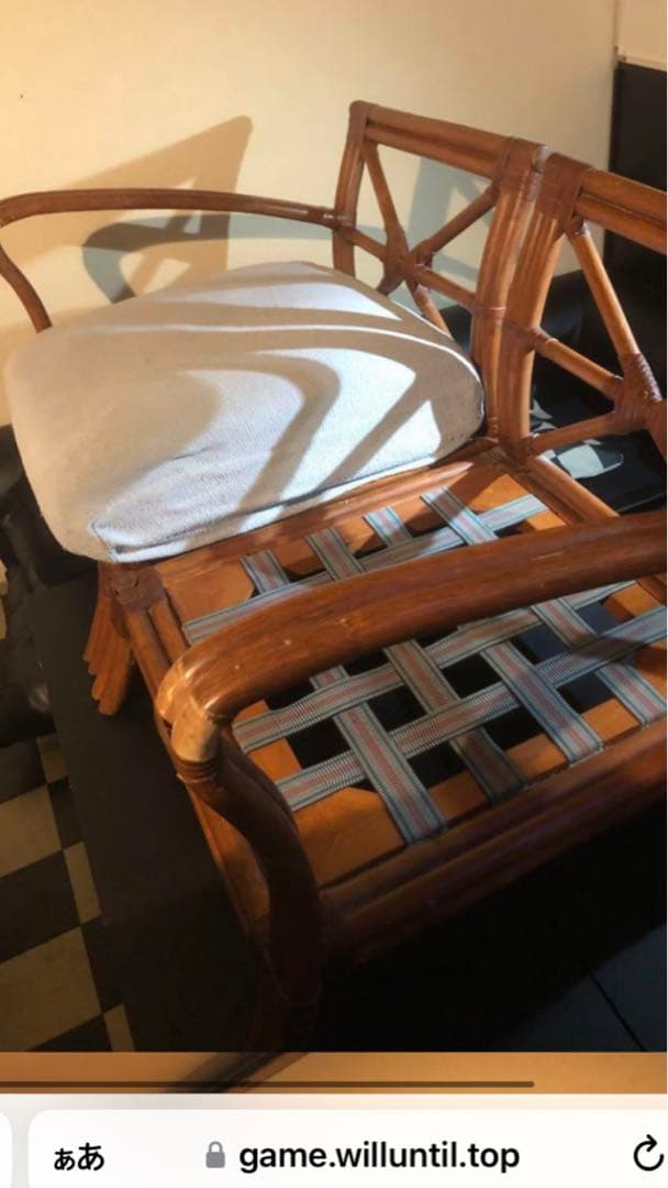 希少♦️高級ラタンソファ♦️ふっくらクッション♦️便利な分割可♦️右側♦️送料込